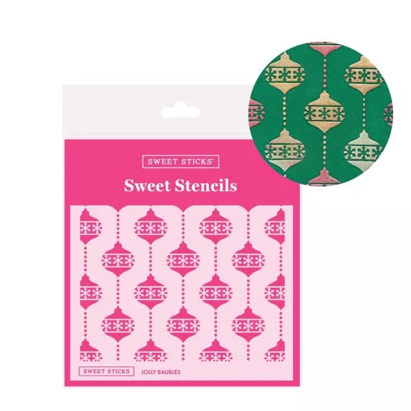 Sweet Sticks Jolly Baubles Stencil